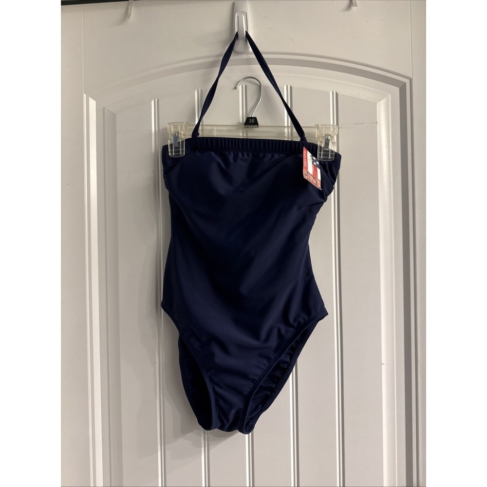 Dippin' Daisy's One piece Navy Halter Strap  Size 8 NWT Read